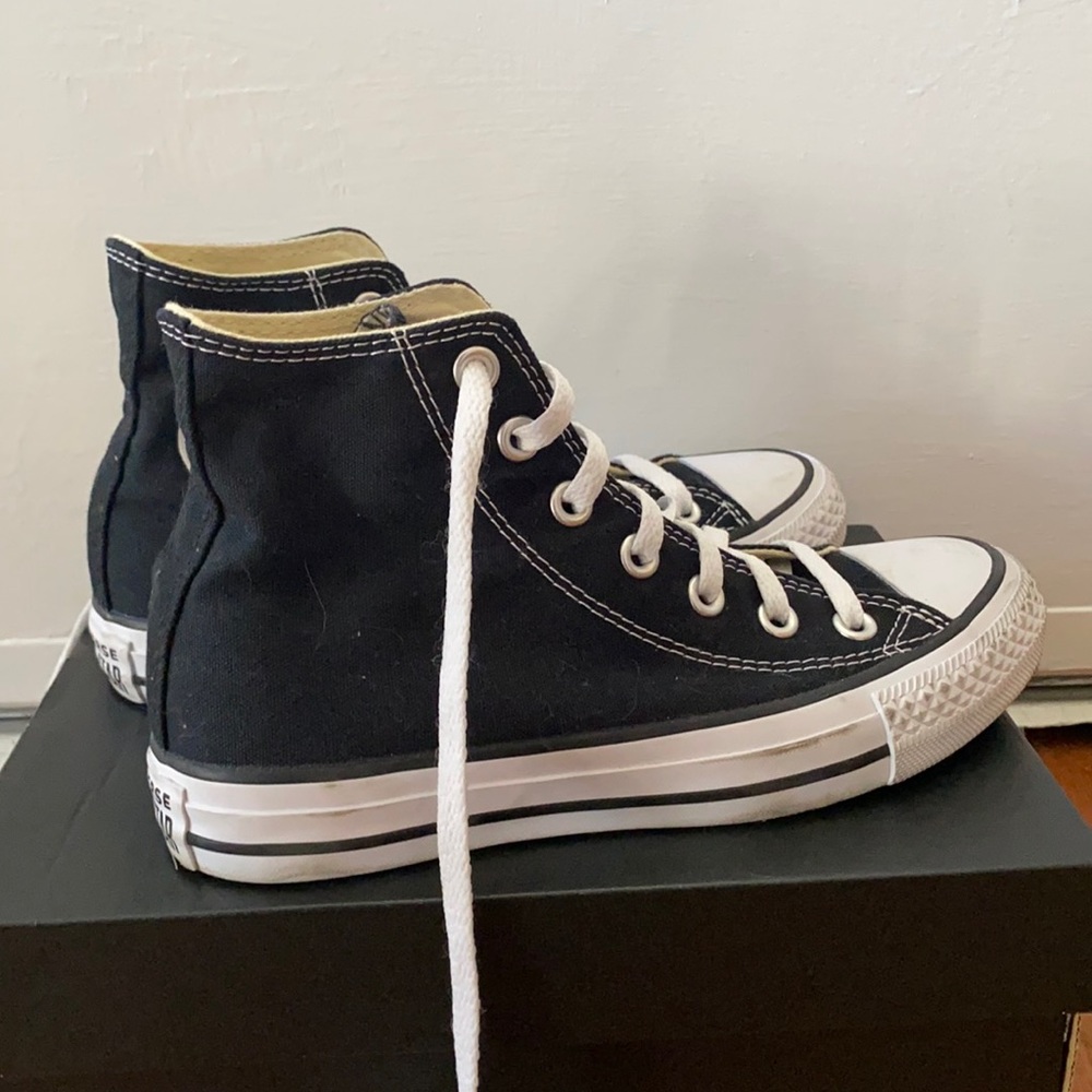 black high top converse